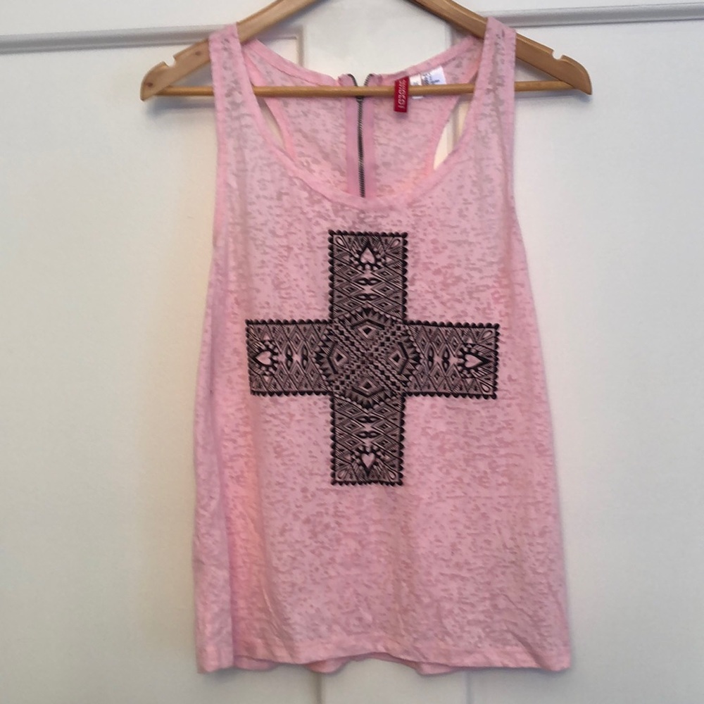 Burnout Pink and Black tank